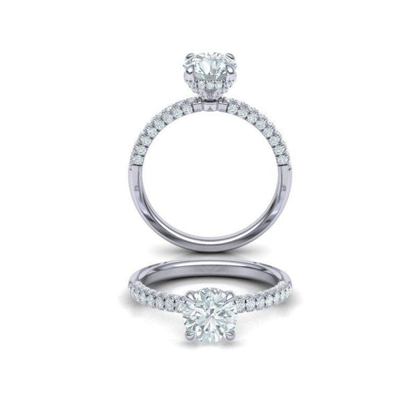 1.47ct Brilliant Diamond Gold Engagement Ring - 02CG14